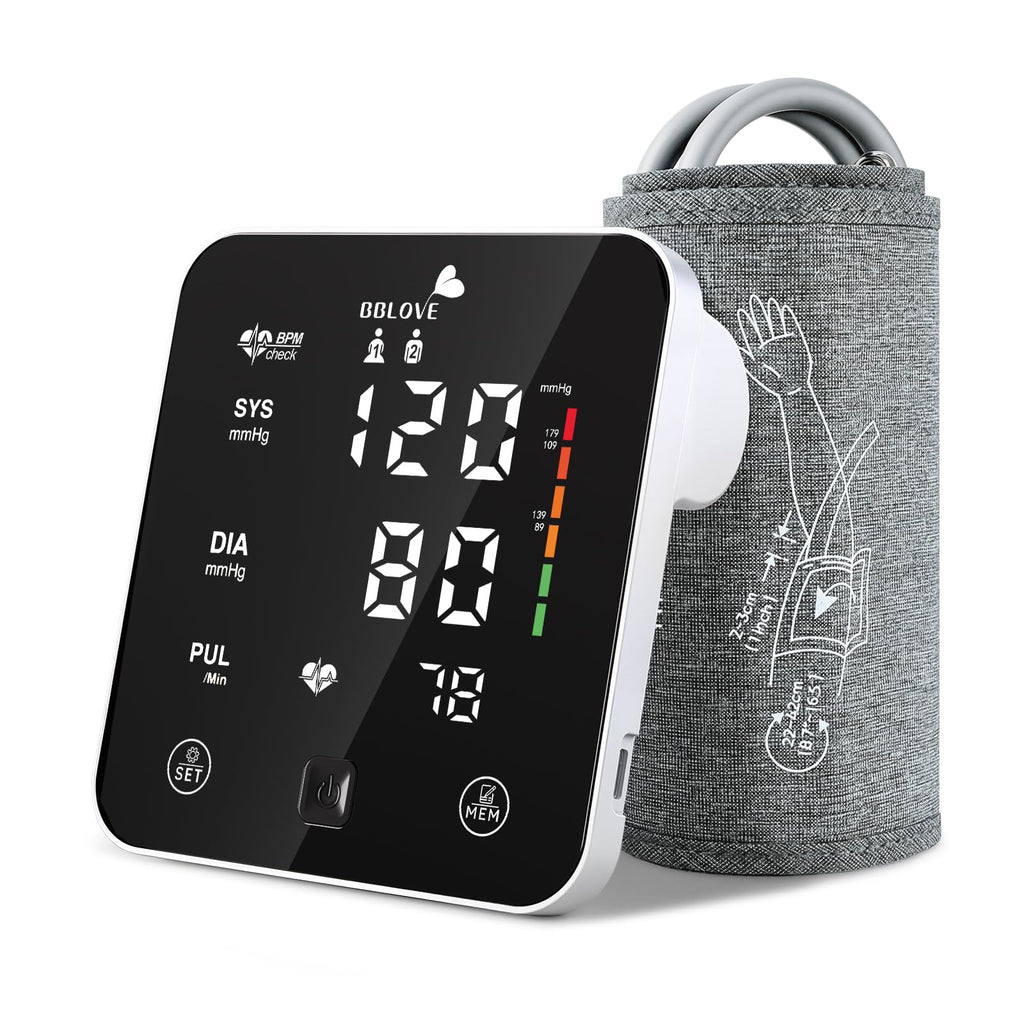 Blood Pressure Monitor with Adjustable Cuff and Carrying Case T566937