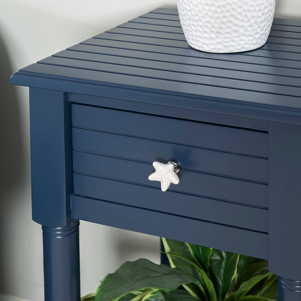 Navy Small Accent Table with Storage G632538