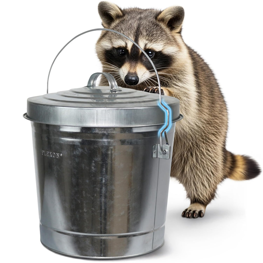 6 Gallon Galvanized Metal Trash Can with Lid Z742