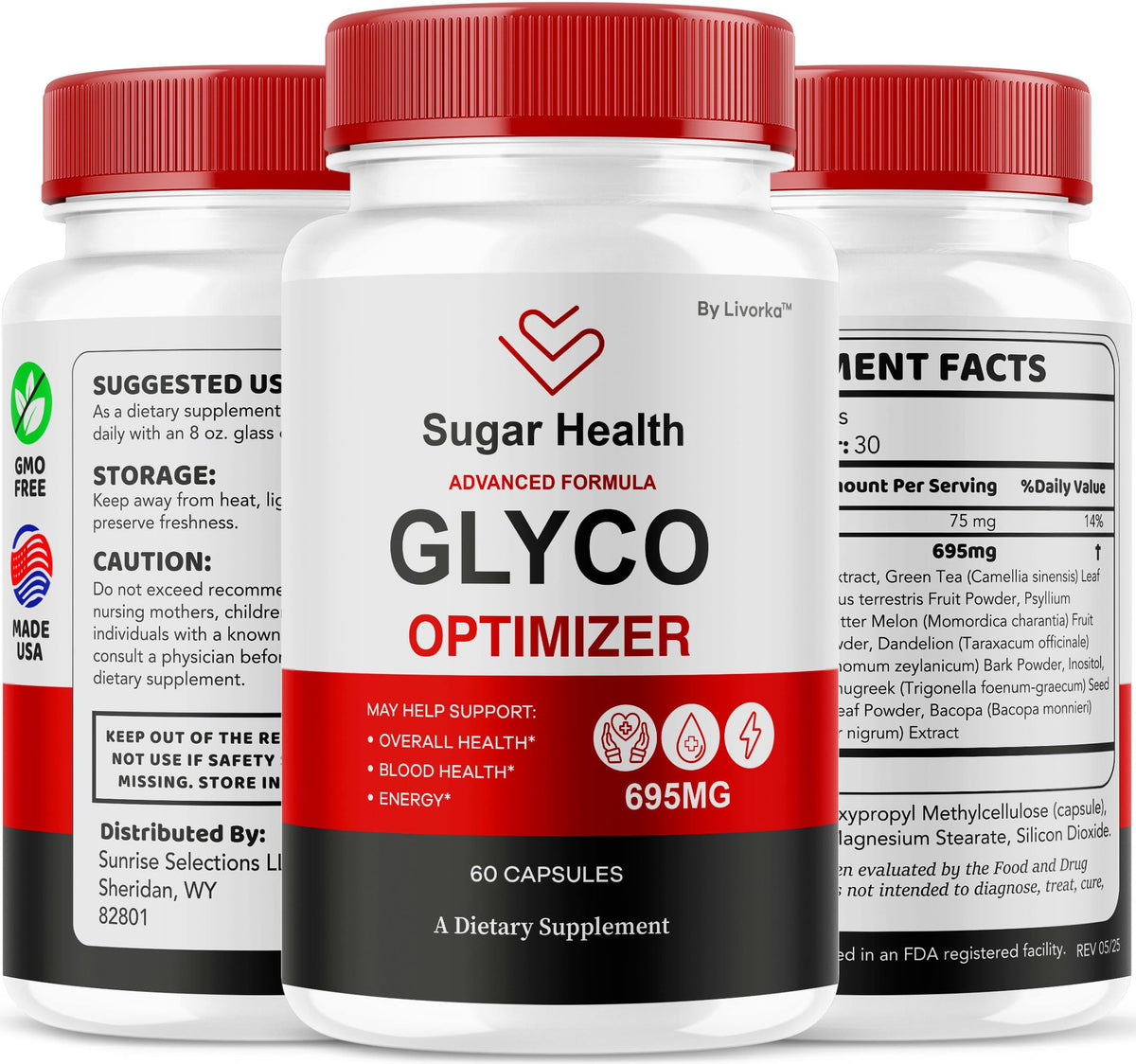 All Natural Glyco Support Supplement Pills, 60 Capsules X87480