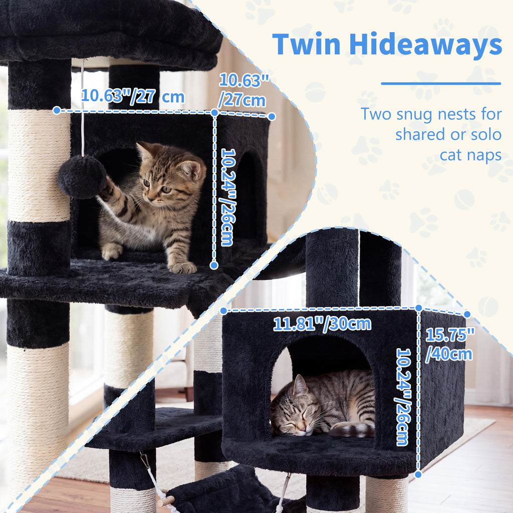 71-Inch-Tall Cat Tree with 2 Perches P140803