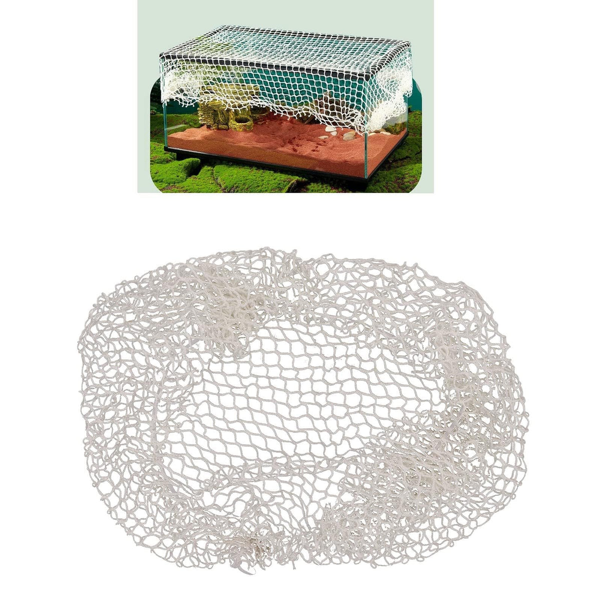 Aquarium Escape Proof Net Clear Mesh Netting Cover T559064