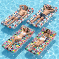 4 Pack Oversized Inflatable Pool Floats with Headrest G887197