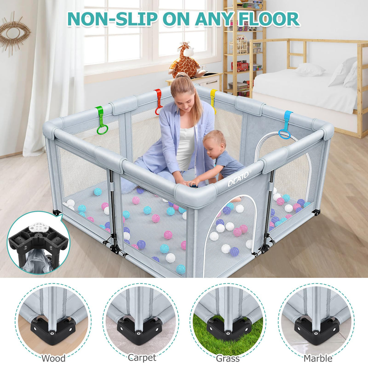 Foldable Baby Playpen 50×50 F822808