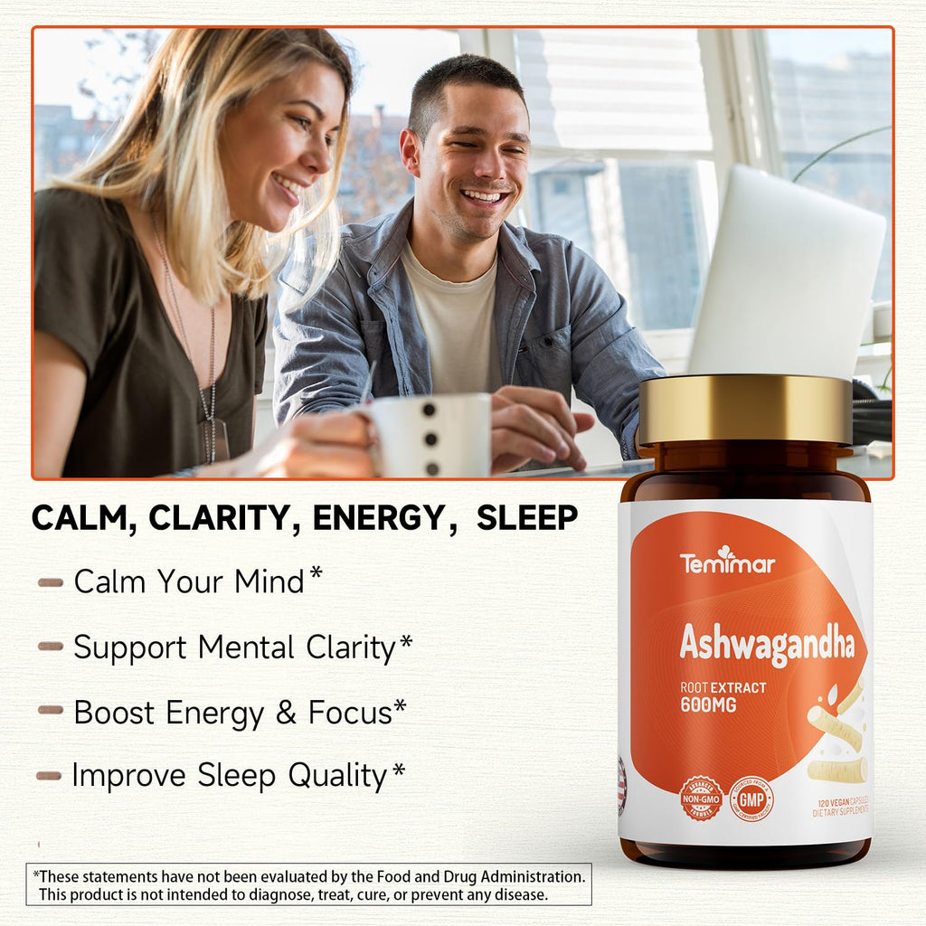 Ashwagandha Root Extract 600mg 120 Capsules J274758