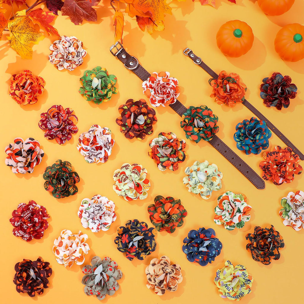 60 Pcs Fall Pet Bow J367899