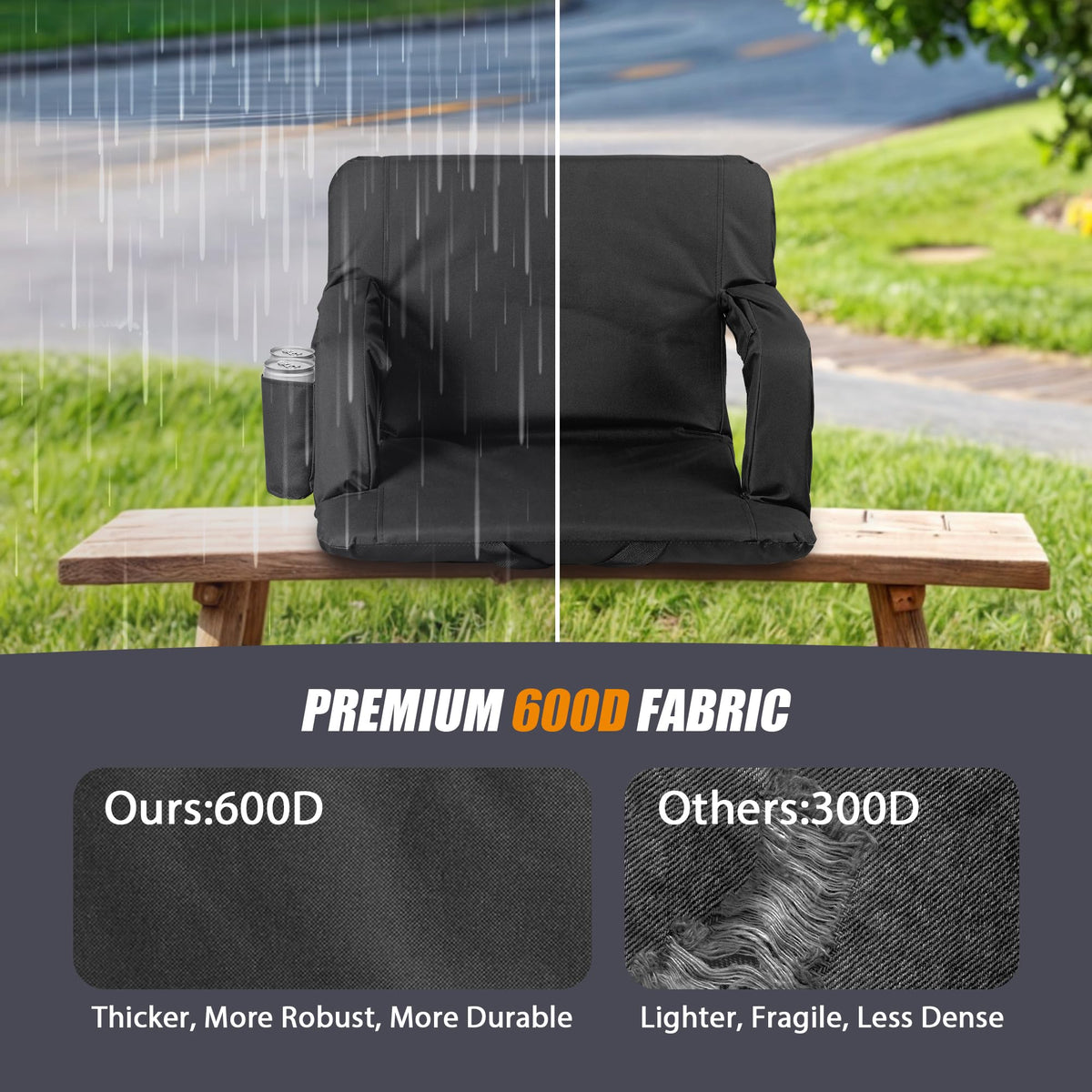 2 Pack Reclining Stadium Seat with Back Support G785980