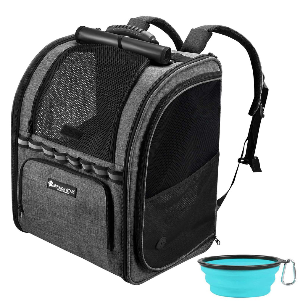 Dark Grey Breathable Mesh Cat Backpack Carrier P999649