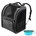 Dark Grey Breathable Mesh Cat Backpack Carrier P999649
