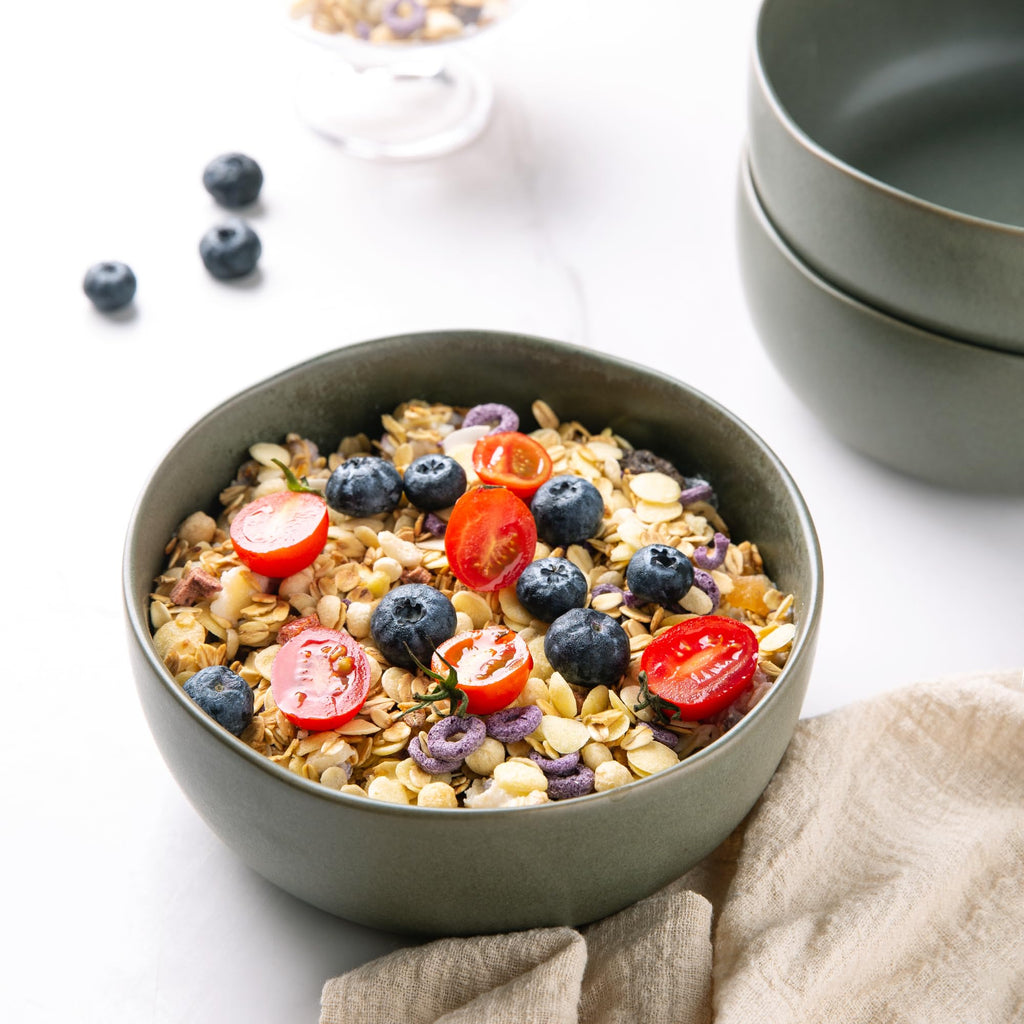 28oz Stoneware Cereal Bowls Set of 4 X944