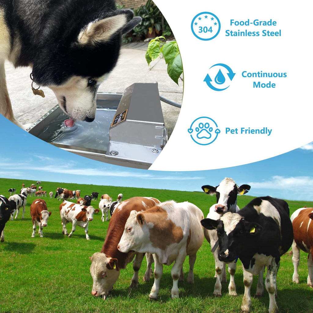 Large 304 Stainless Steel Automatic Chicken Water Dispenser P6856