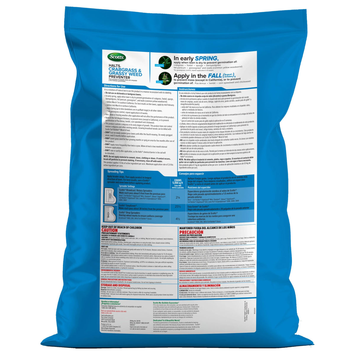 Crabgrass & Grassy Weed Preventer 10.06 lbs J5216