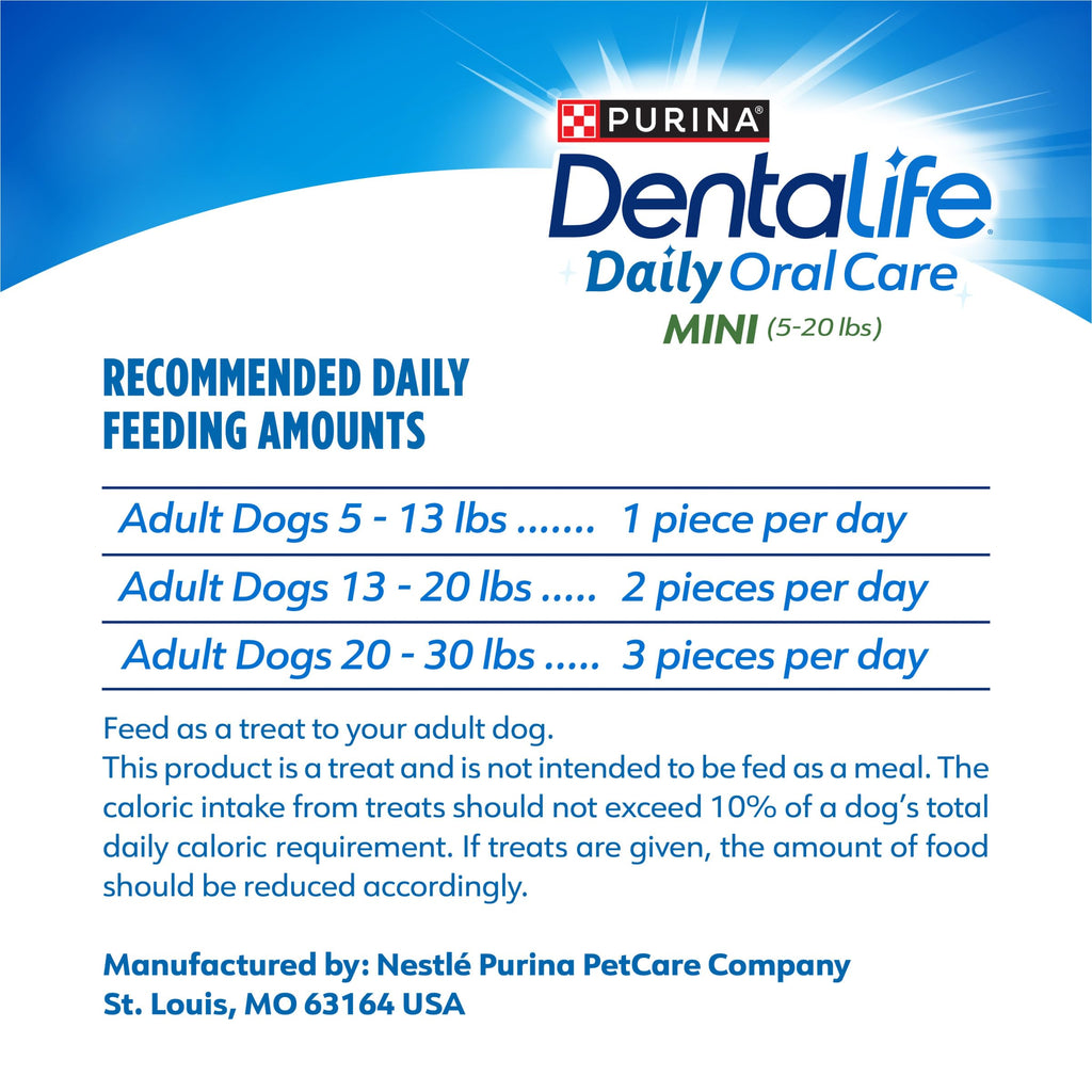 Daily Oral Care Dog Treats for Small Dogs, 58 ct K441