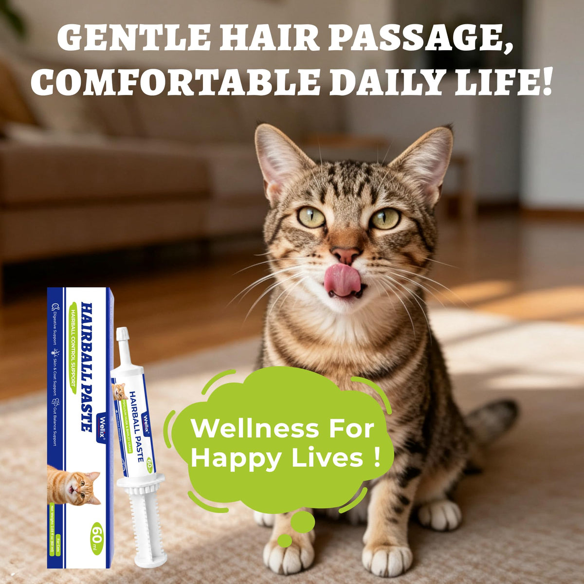 Cat Hairball Remedy Gel 60ml W65057