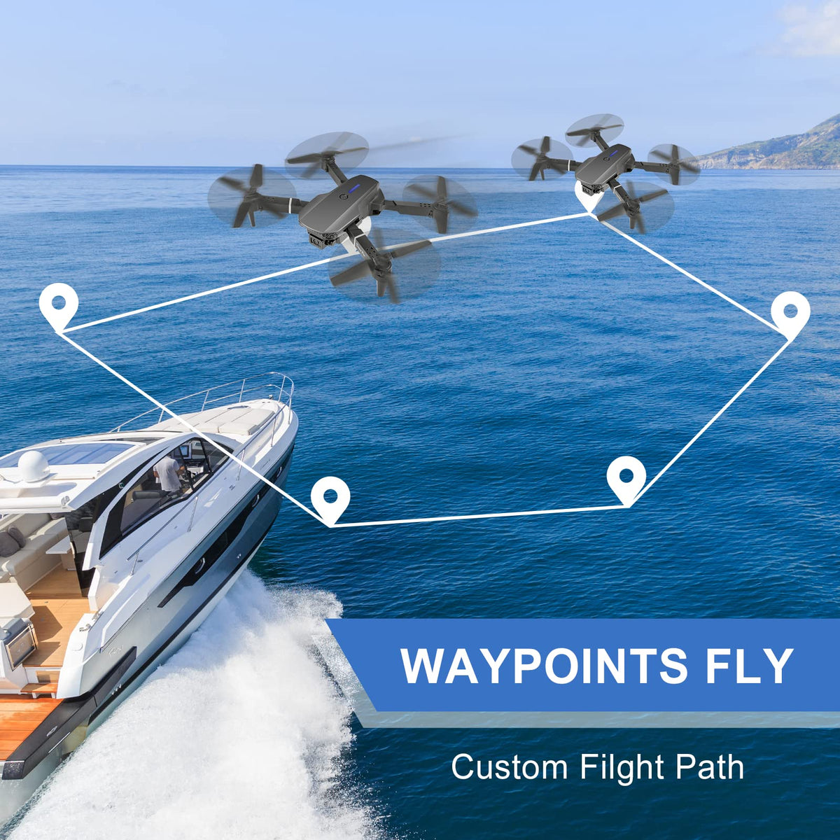 Foldable RC Quadcopter with 4K Dual Cameras C875