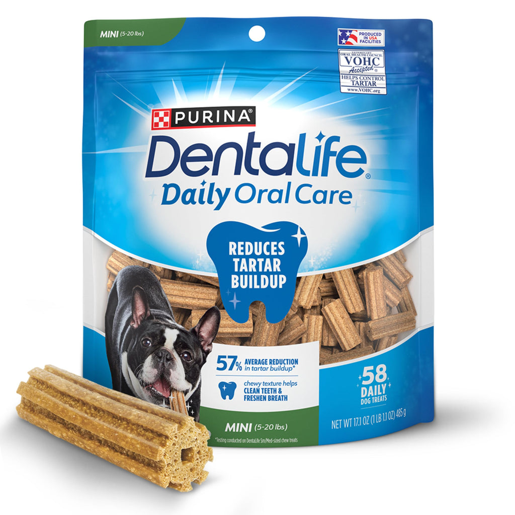 Daily Oral Care Dog Treats for Small Dogs, 58 ct K441