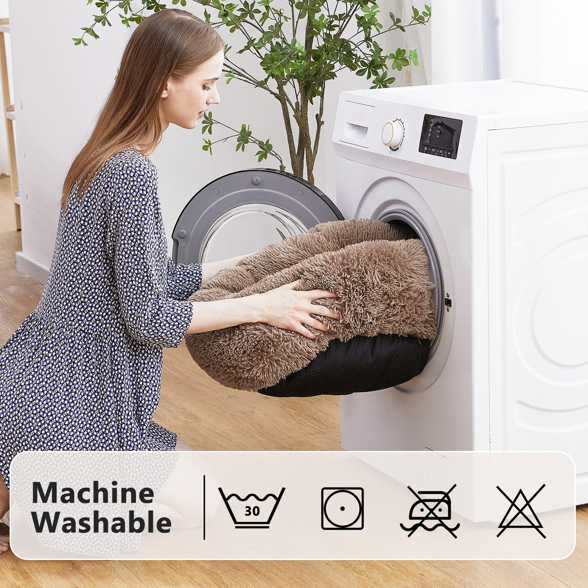 Round Washable Orthopedic Dog Bed V274