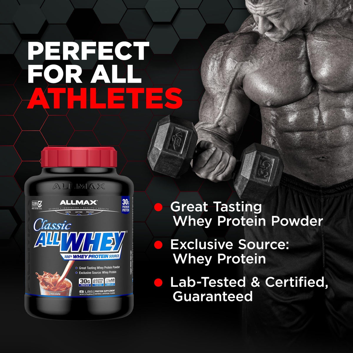 Chocolate Whey Protein Powder 5 lb F63271