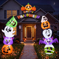 8 FT Halloween Inflatable Pumpkin Archway with LED Lights N582051