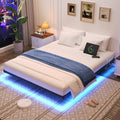Full Size Metal Floating Bed Frame with LED Lights K942