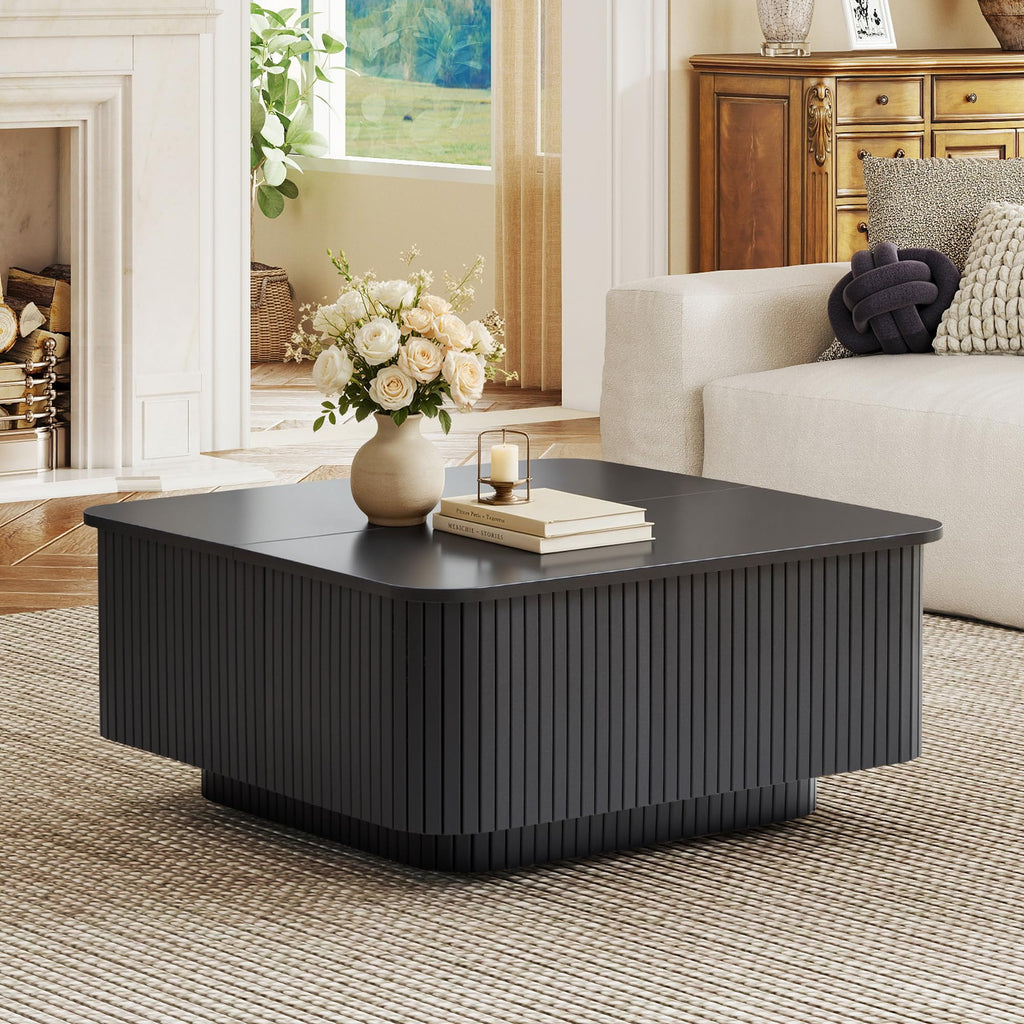 31.5" Square Coffee Table with Storage Y241