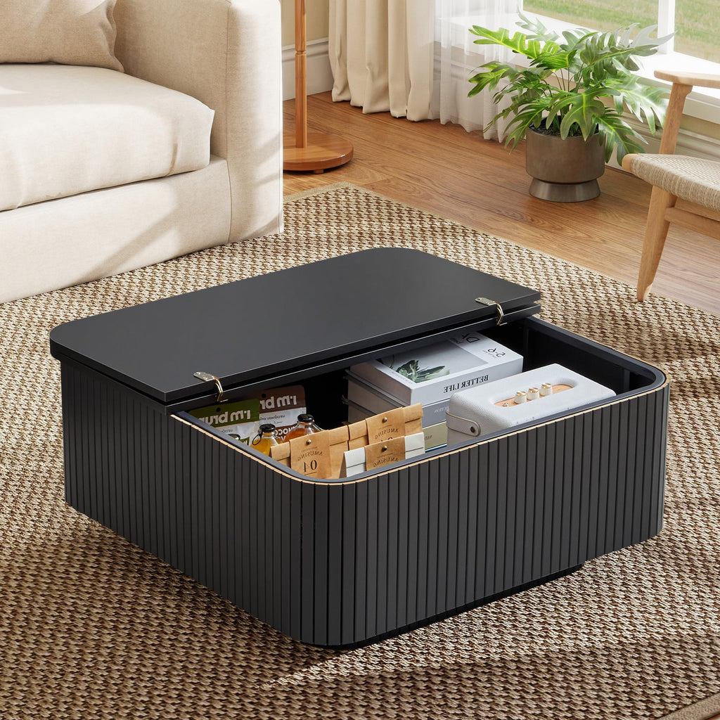31.5" Square Coffee Table with Storage Y241